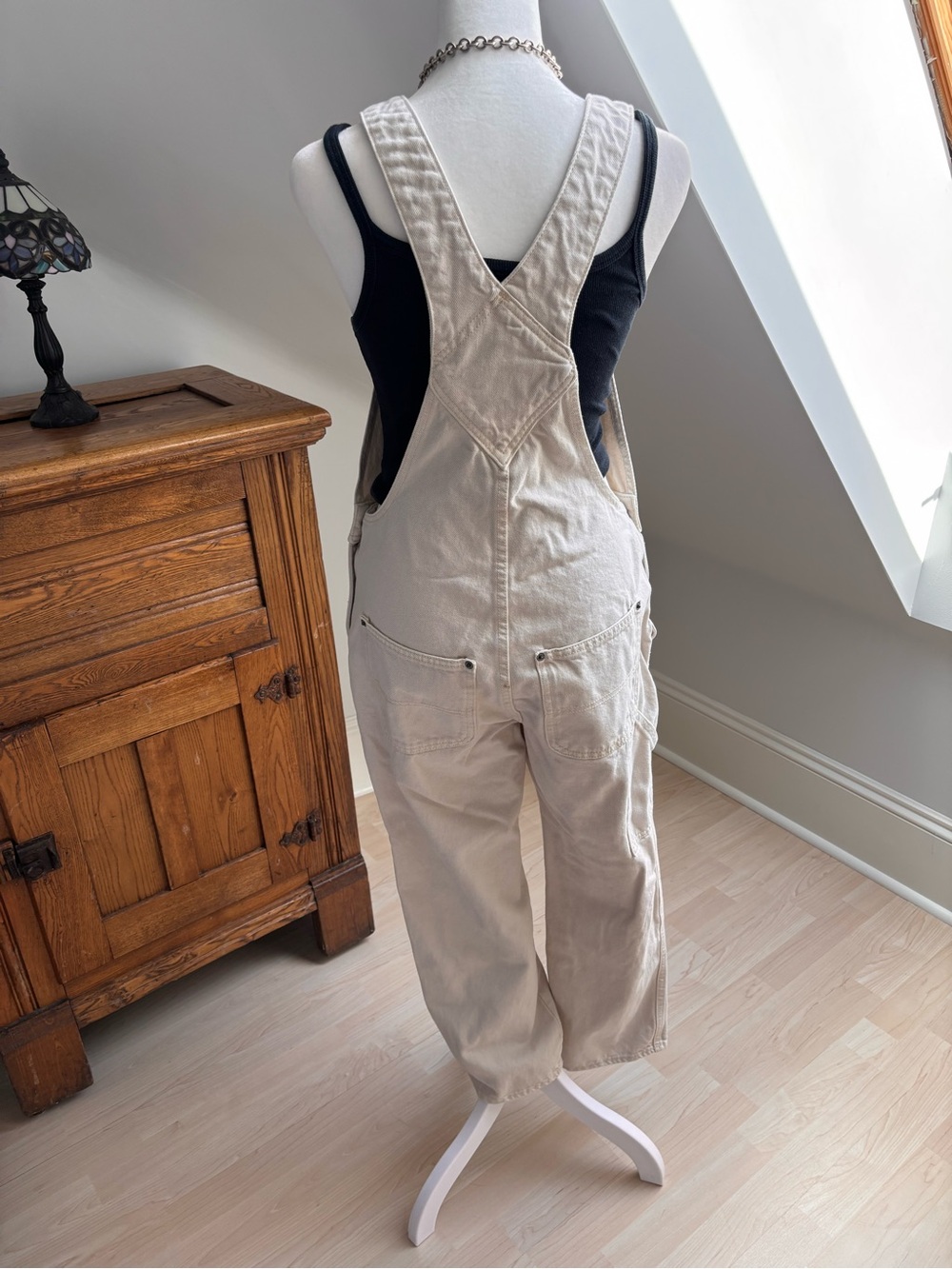 Old Navy Cream Denim Overalls 🤍 - Picture 6 of 8